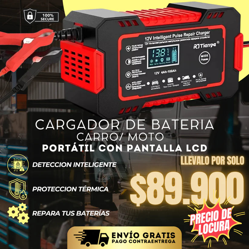 Oferta Especial Coonline® - Recupera Baterías Descargadas en Minutos, Tecnología de Carga Inteligente