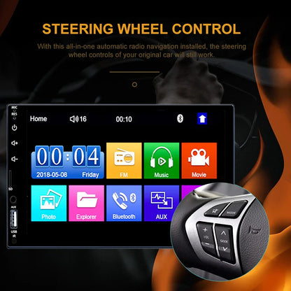 Radio CarPlay Android Auto 7 in, Doble USB + Bluetooth - MP5 - 1 DIN
